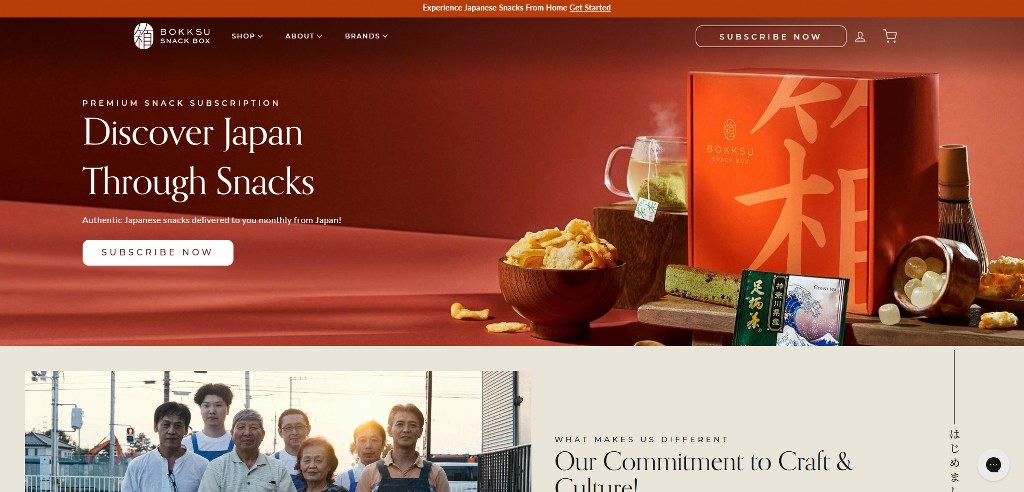 Bokksu's website.