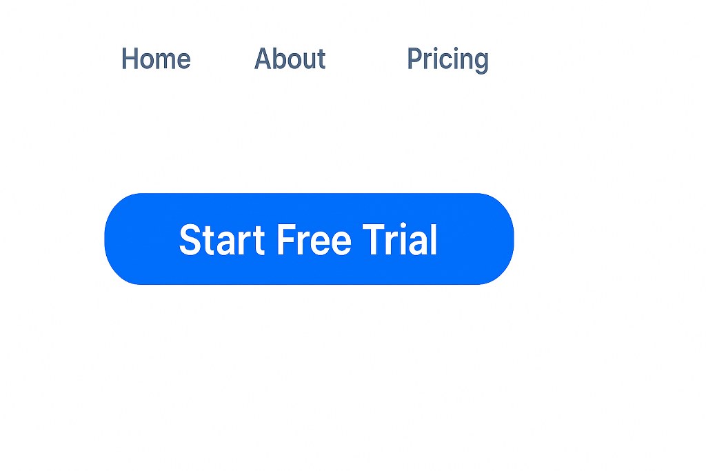 Call to action start free trial on website.