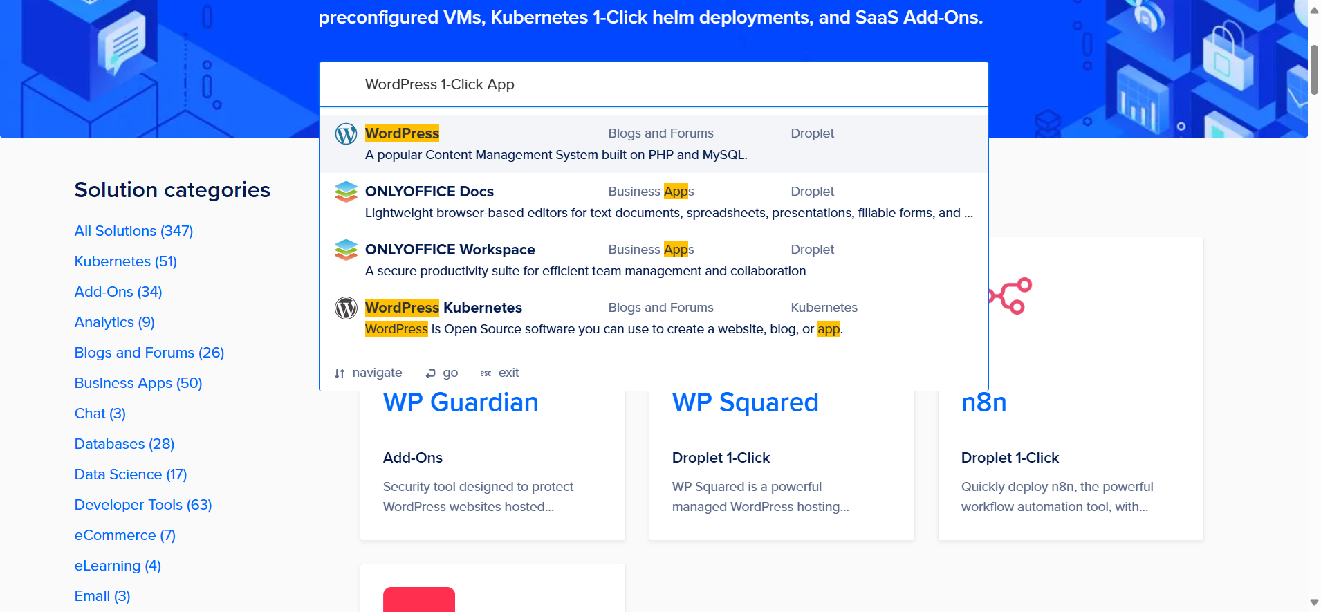 DO search tool
