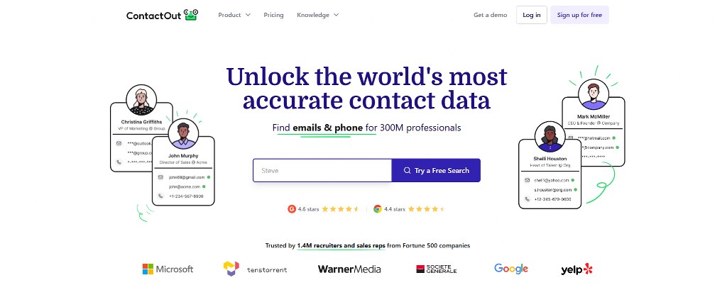 ContactOut's website.