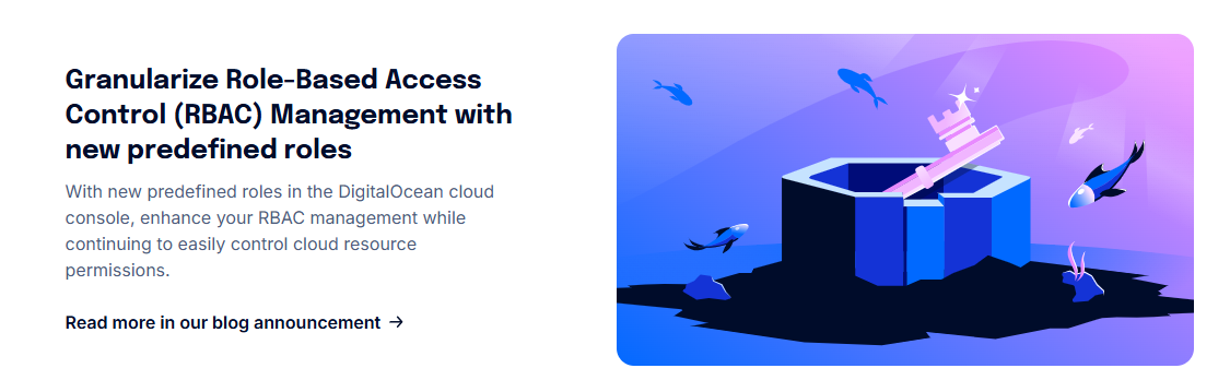 screenshot of DigitalOcean Privacy and Security Banner