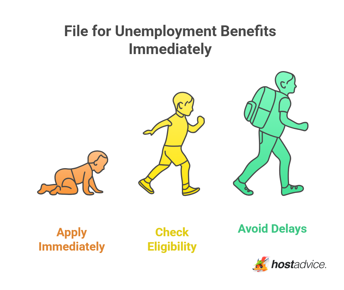 File for Unemployment Benefits Immediately