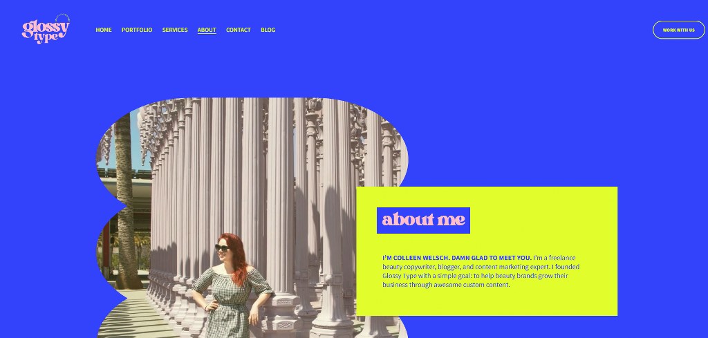 Glossy Type Website.