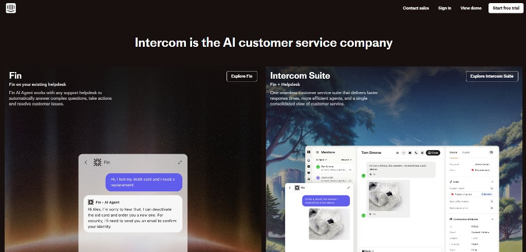 Intercom's website.