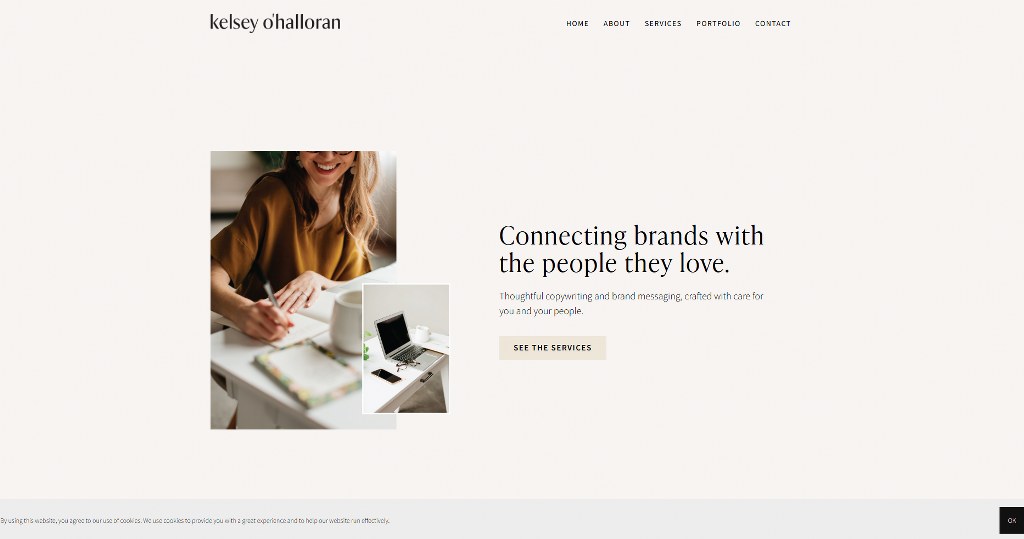 Kelsey O'Halloran's website.