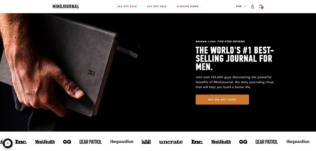 MindJournal's website.