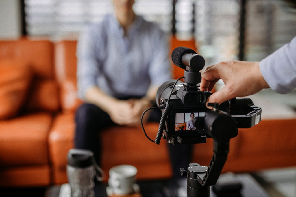 Recording video post.