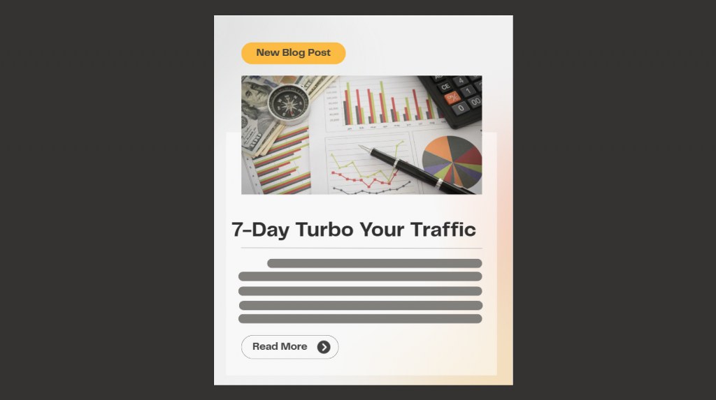 Sample 7-Day Turbo Your Traffic email course.