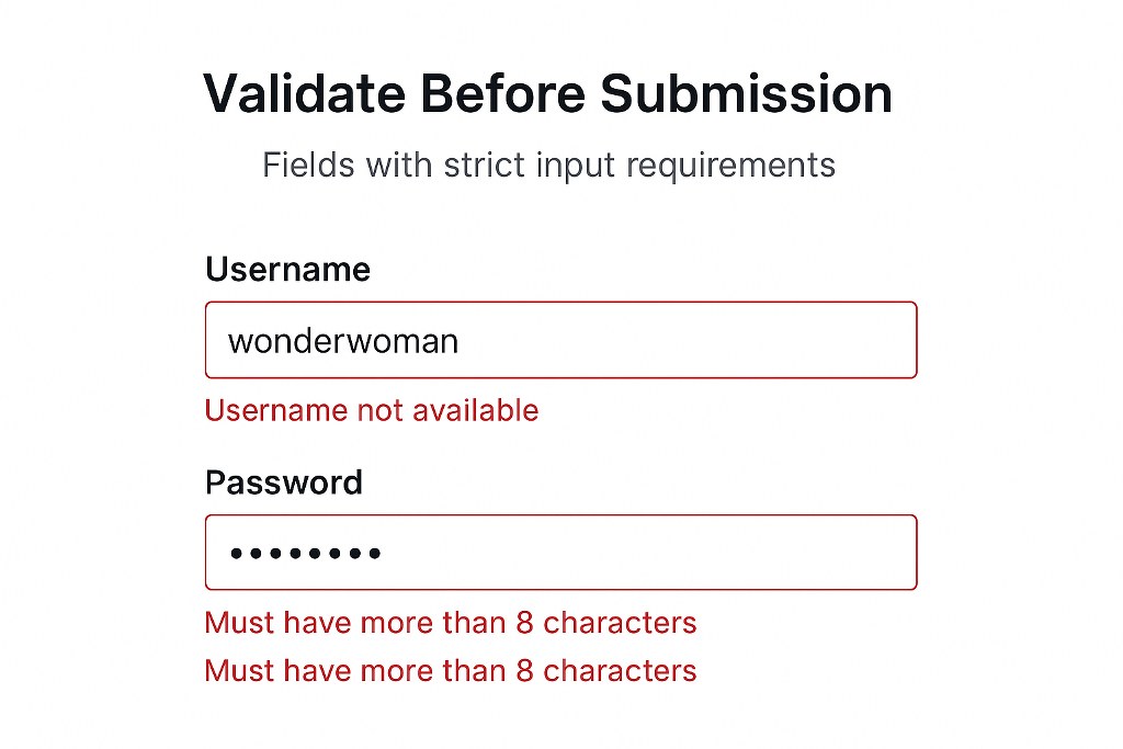 Sample Form Field Validation.