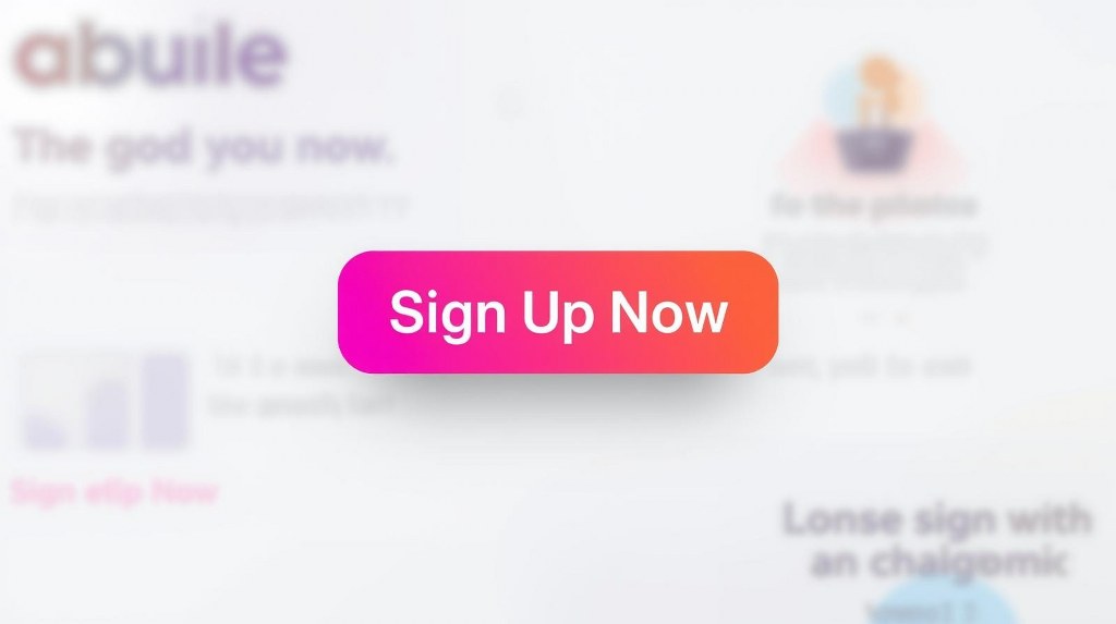 Sample Sign up now button on website.