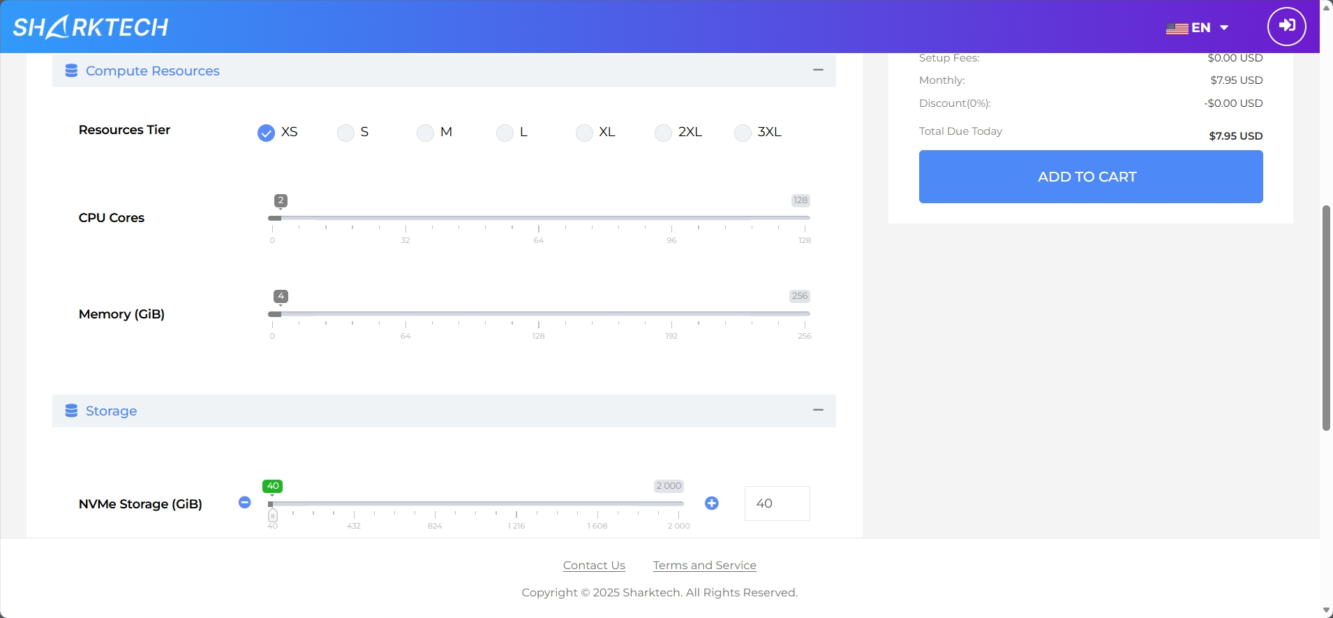 Hosting plan configurations
