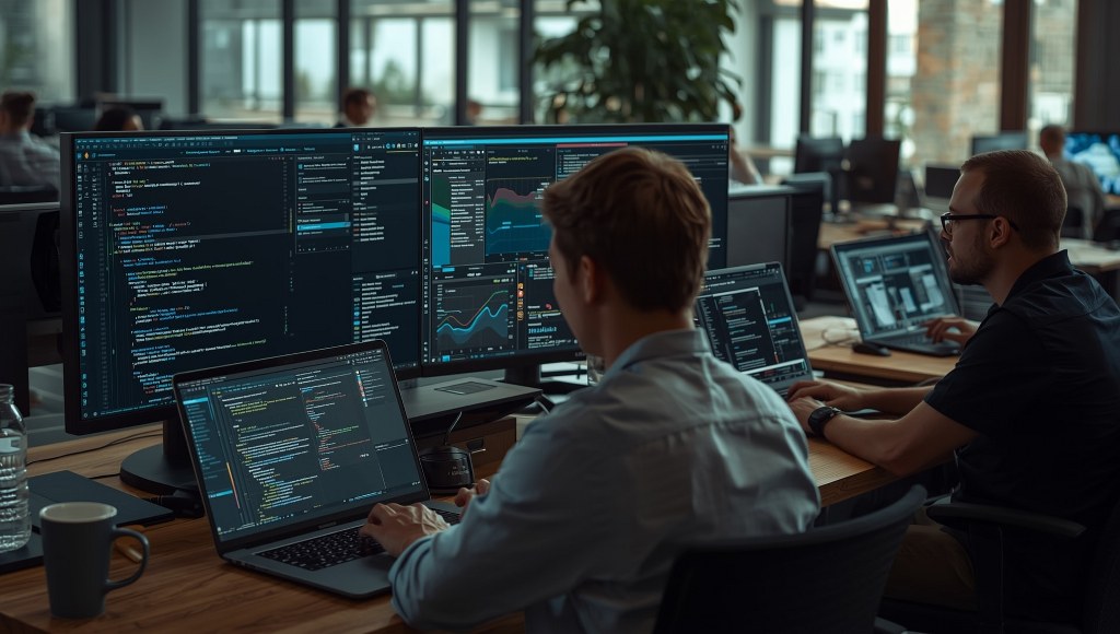 Software developers working on machine learning models and AI applications using AWS SageMaker.