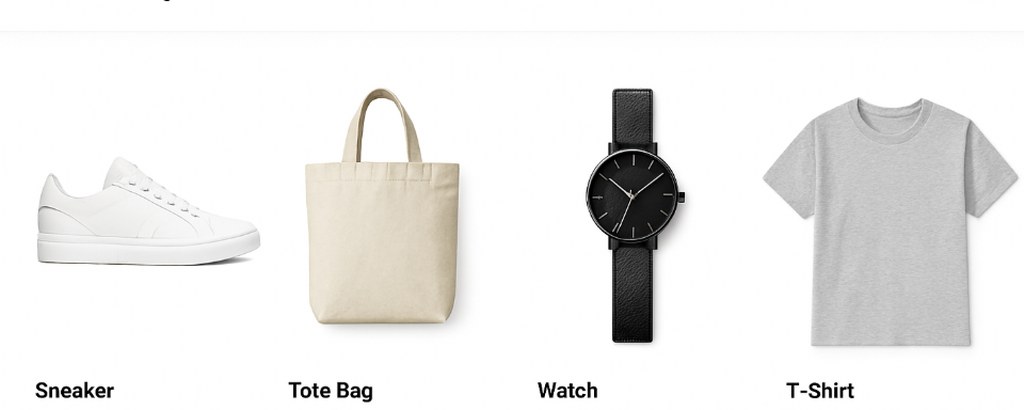Some ecommerce products.