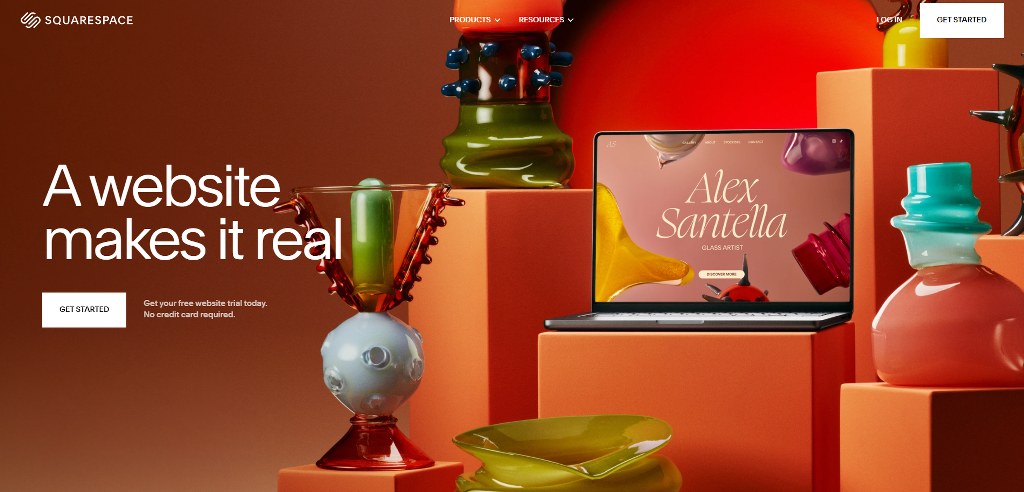 Squarespace's website.