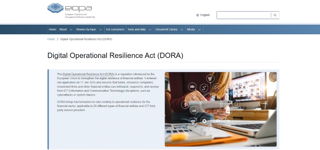 The Digital Operational Resilience Act website.