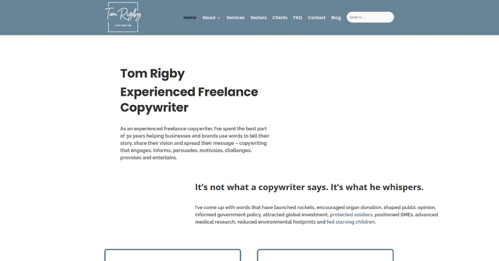 Tom Rigby's website.