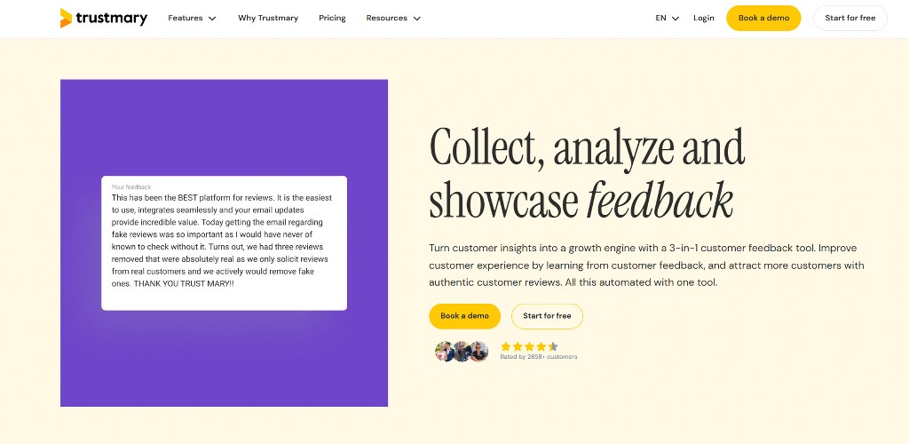 Trustmary's website.