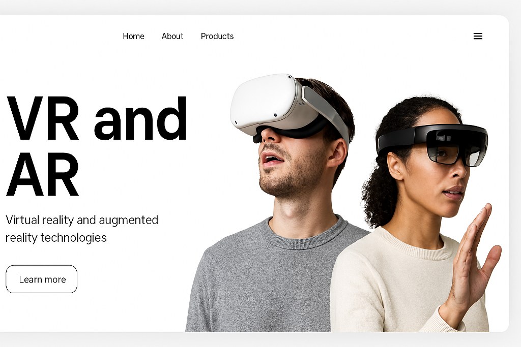 VR and AR technologies website.
