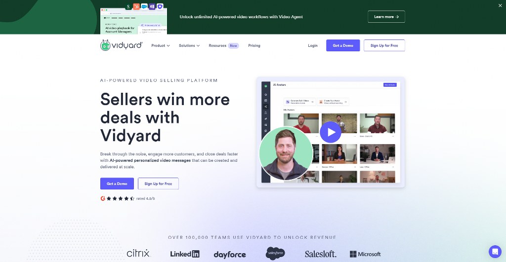 Vidyard's website.