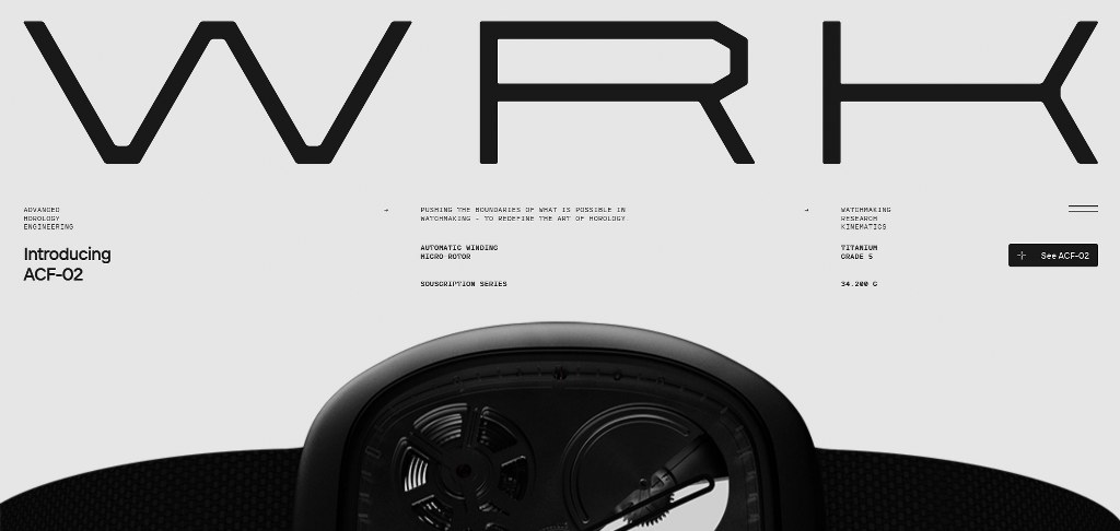 WRK Timepieces' website.