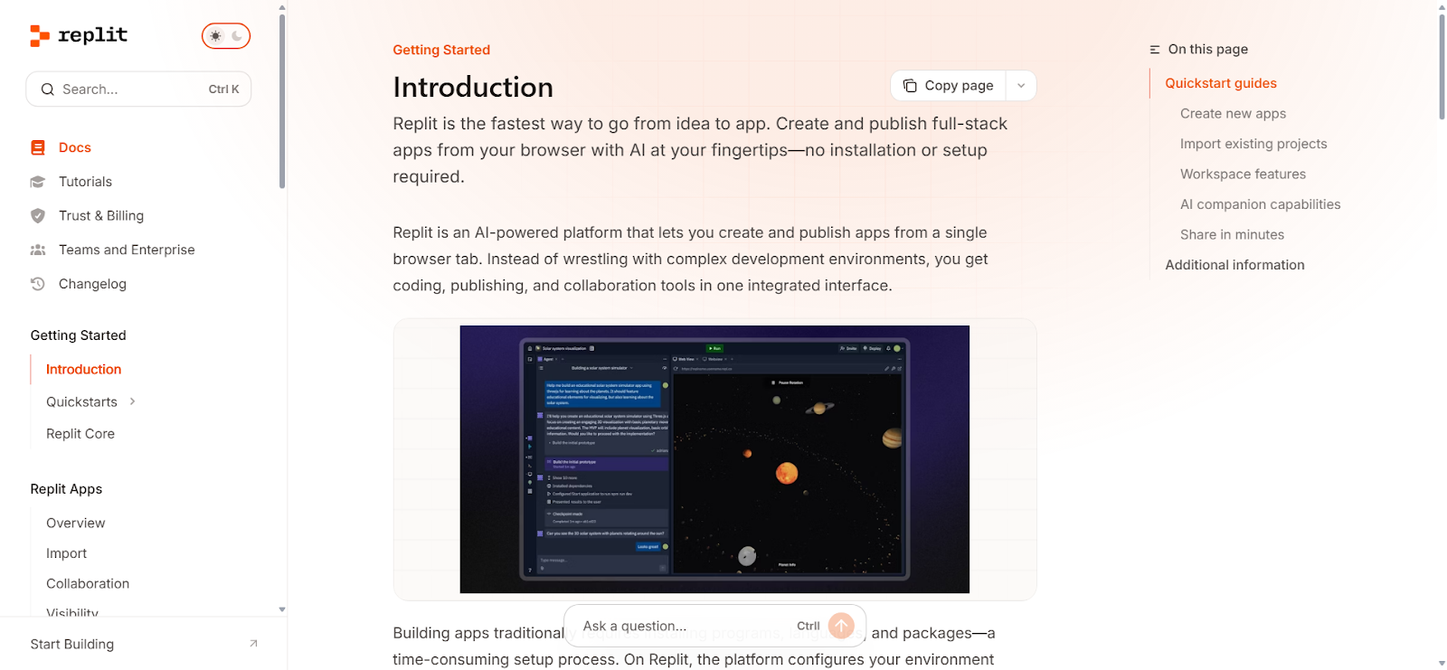 Emergent vs Replit – Documentation and usage Replit documentation section and usage breakdown