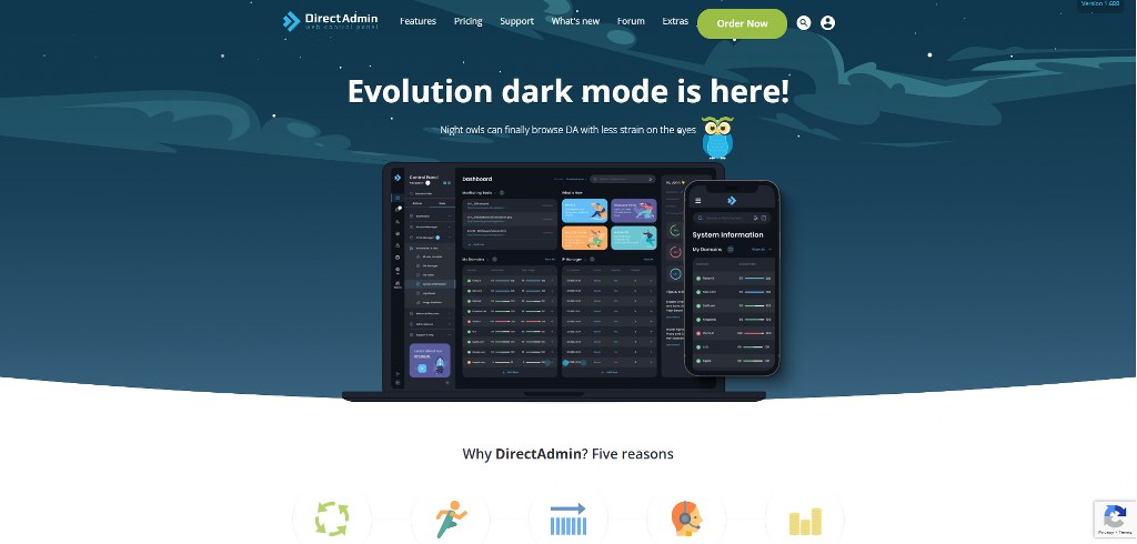 DirectAdmin's website.