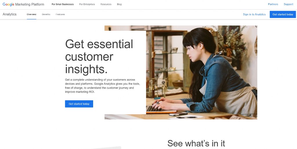 Google Marketing Platform Analytics page.