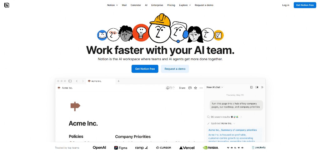 Notion website.
