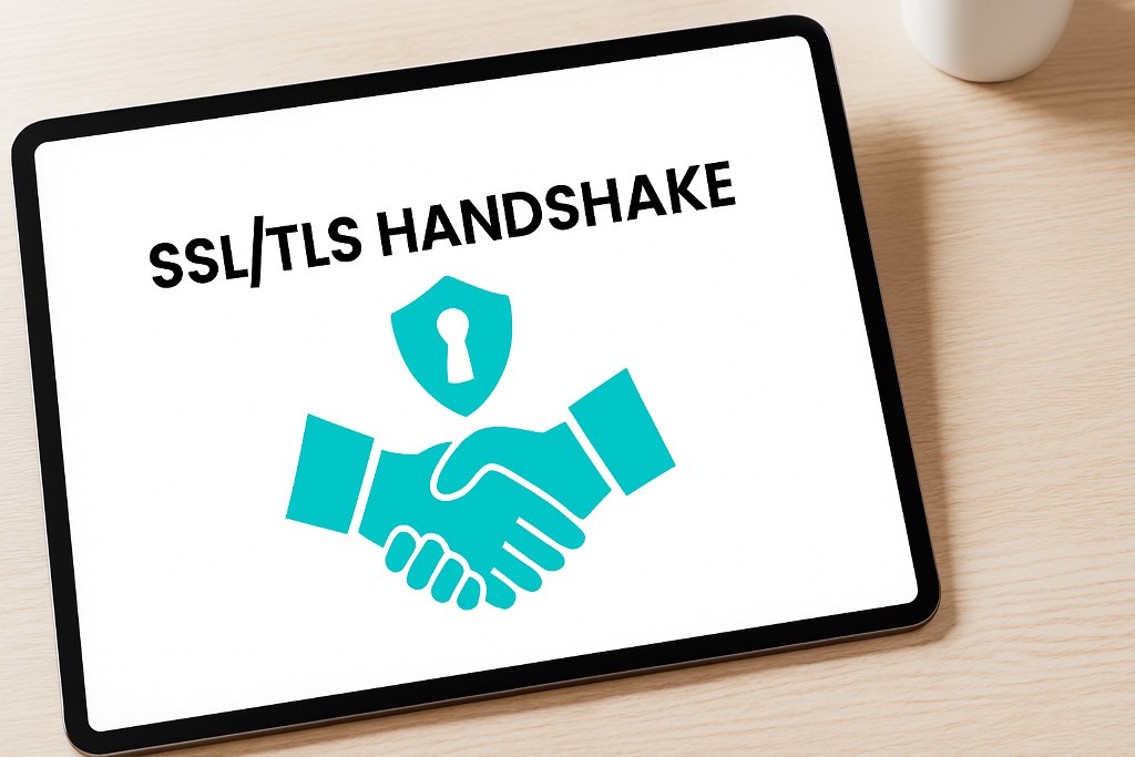 SSL-TLS handshake on a tablet.