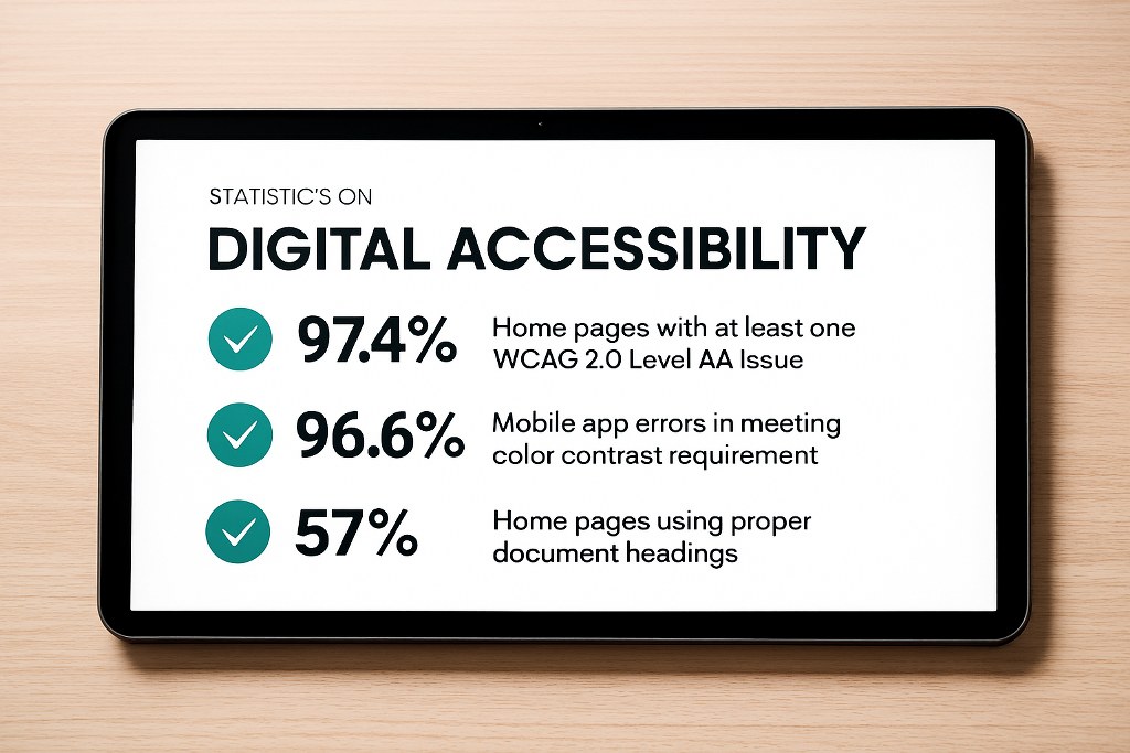 Some metrics on digital accessibility.