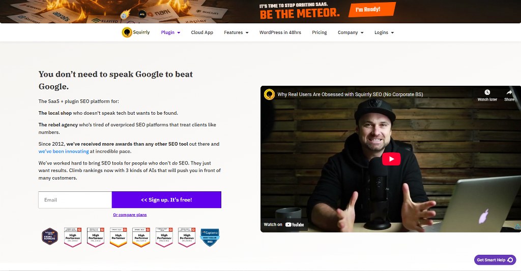 Squirrly's website.