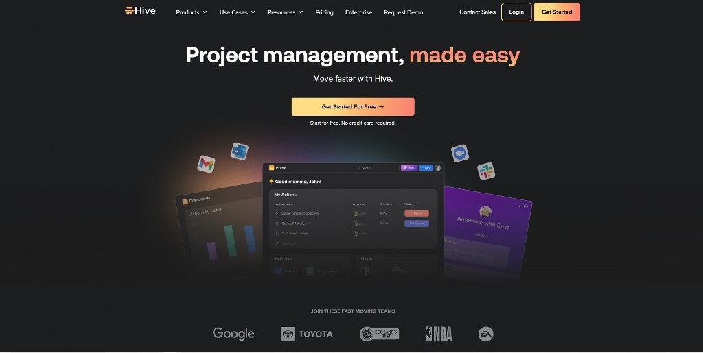 The Hive's website.