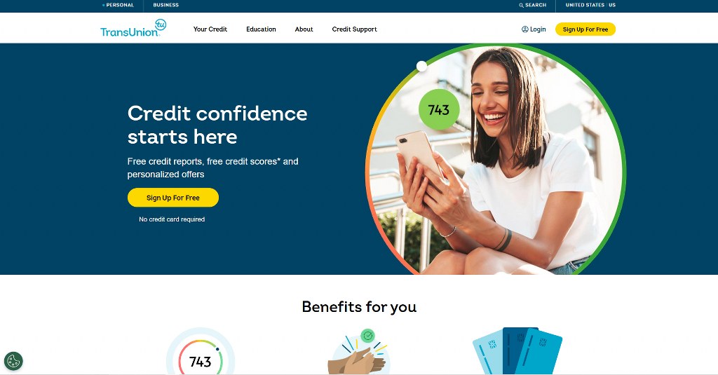 TransUnion's website.