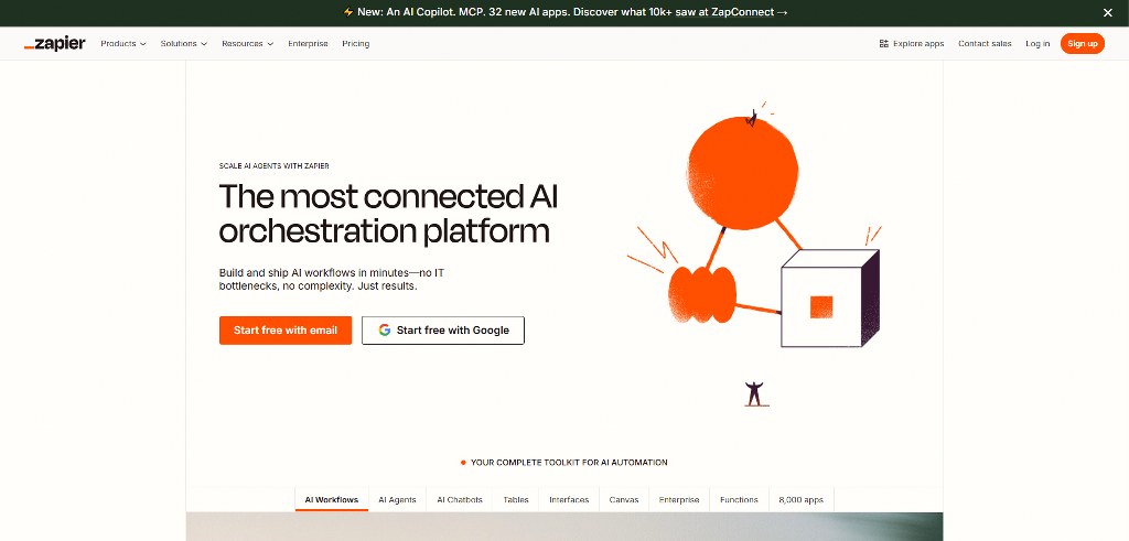 Zapier website.