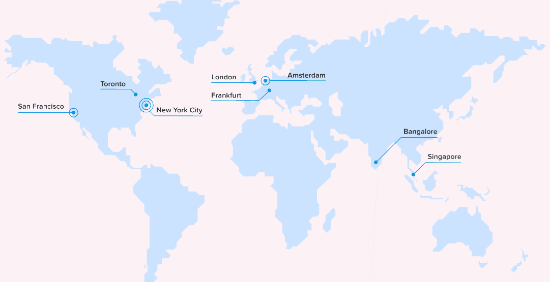 screenshot of DigitalOcean Server Locations