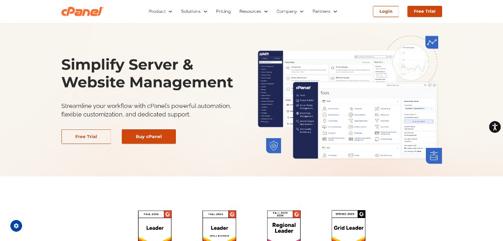 cPanel's website.