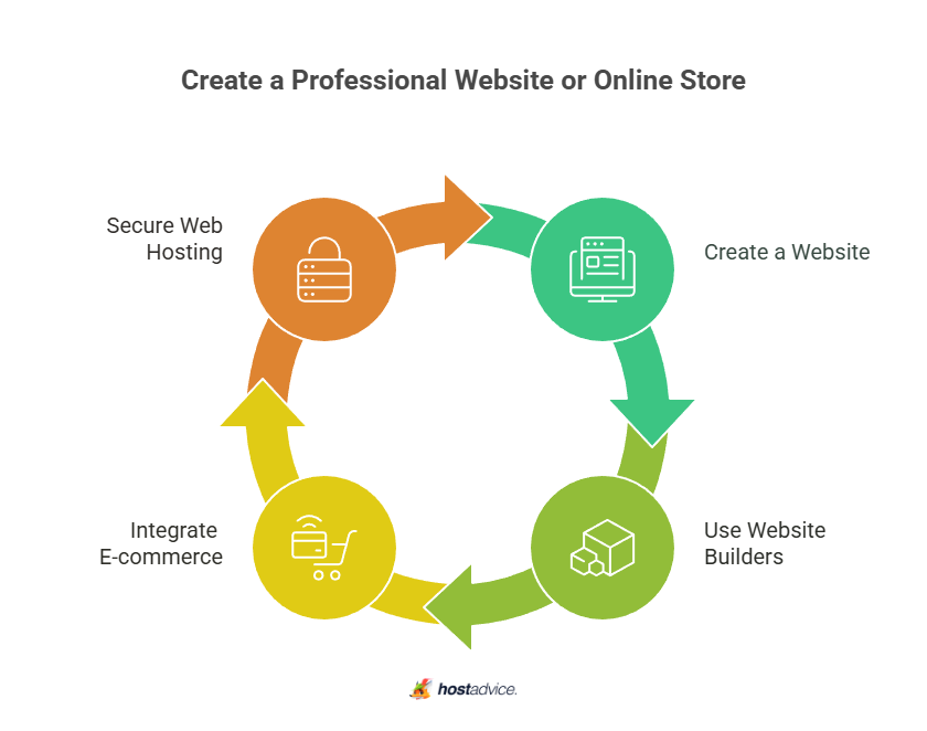 create a professional website