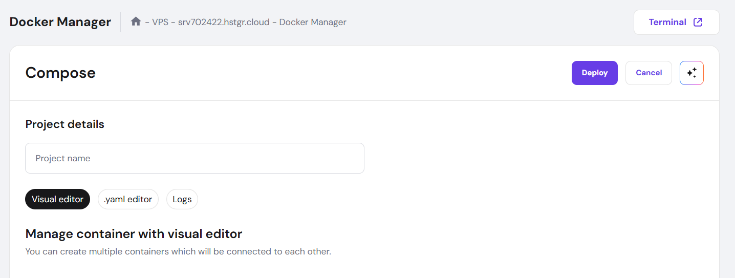 Hostinger Docker VPS