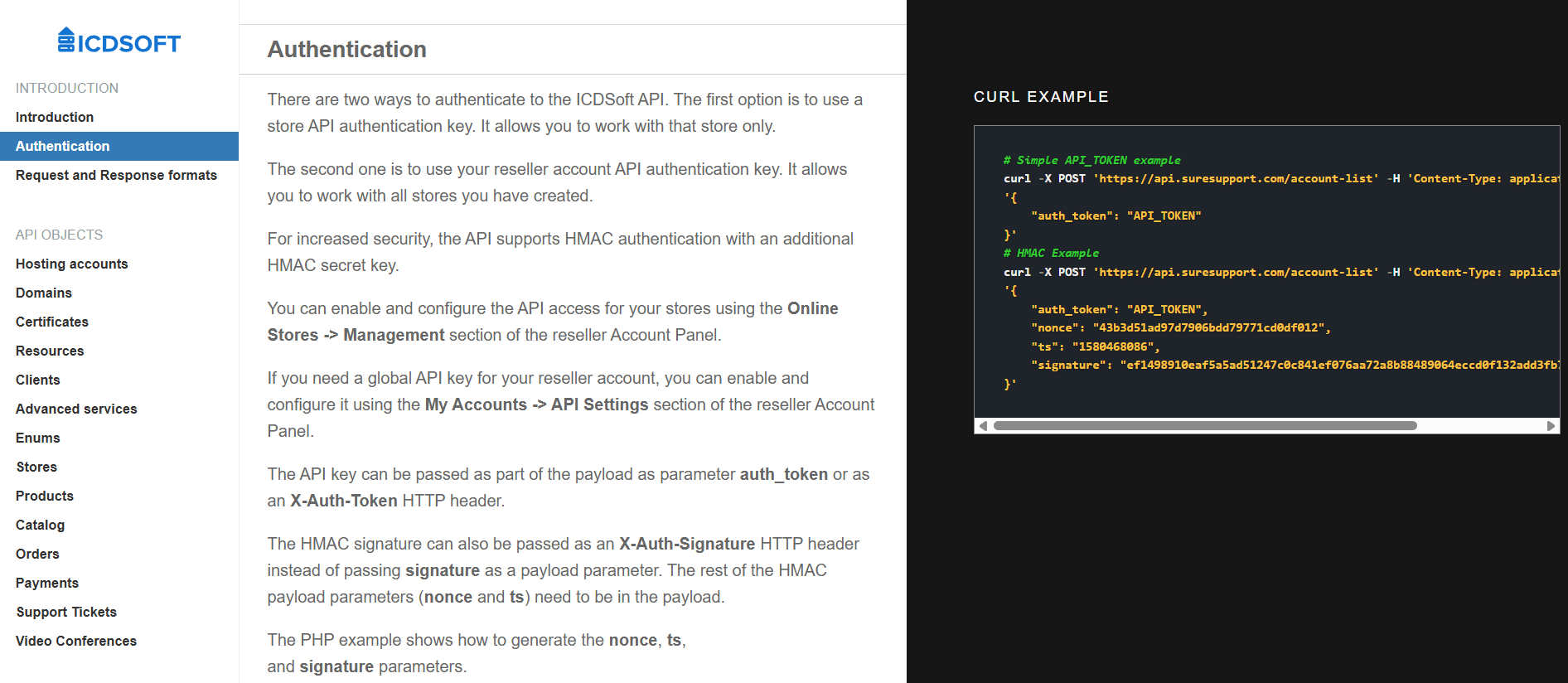 screenshot of API Access for Automation