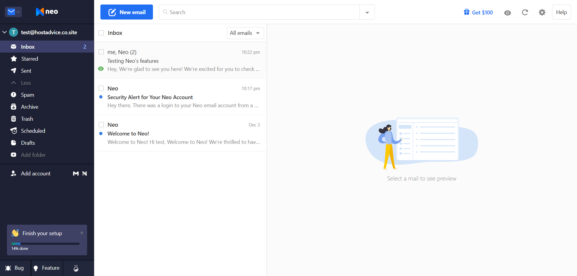 Neo Webmail Interface