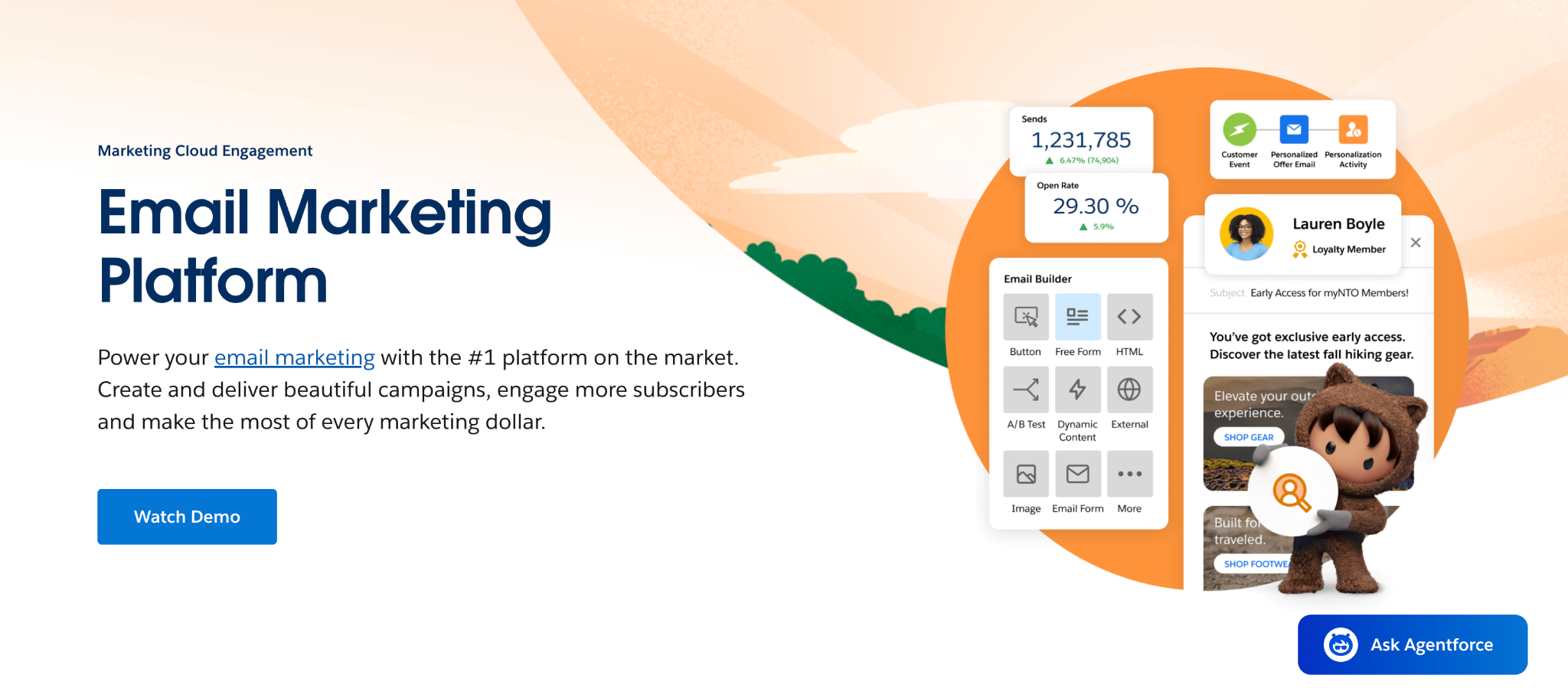 Salesforces email marketing for Host Advice