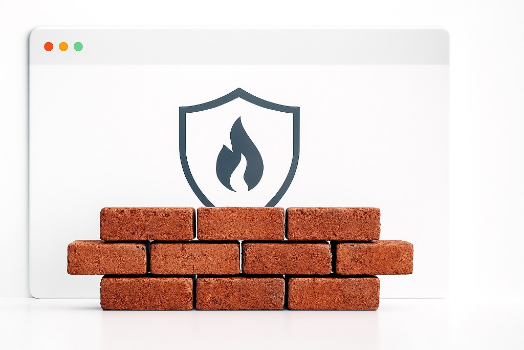 A website firewall illustration.