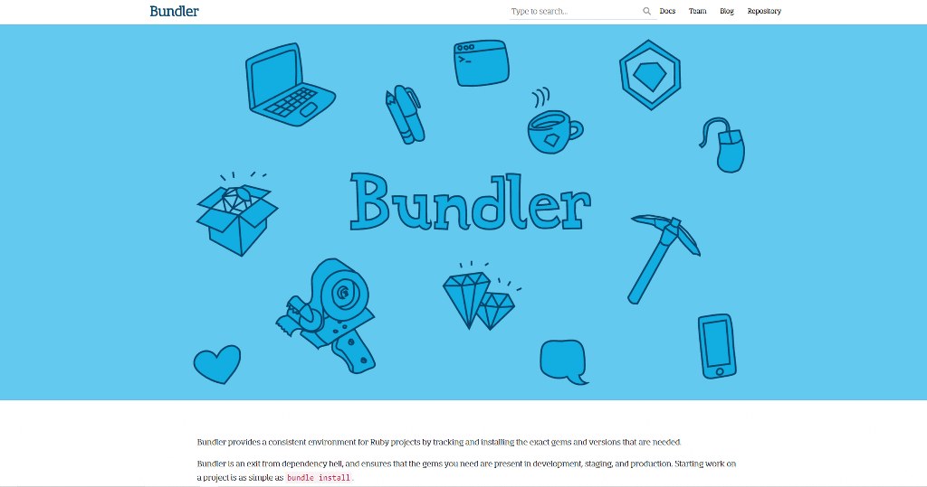 Bundler's homepage.