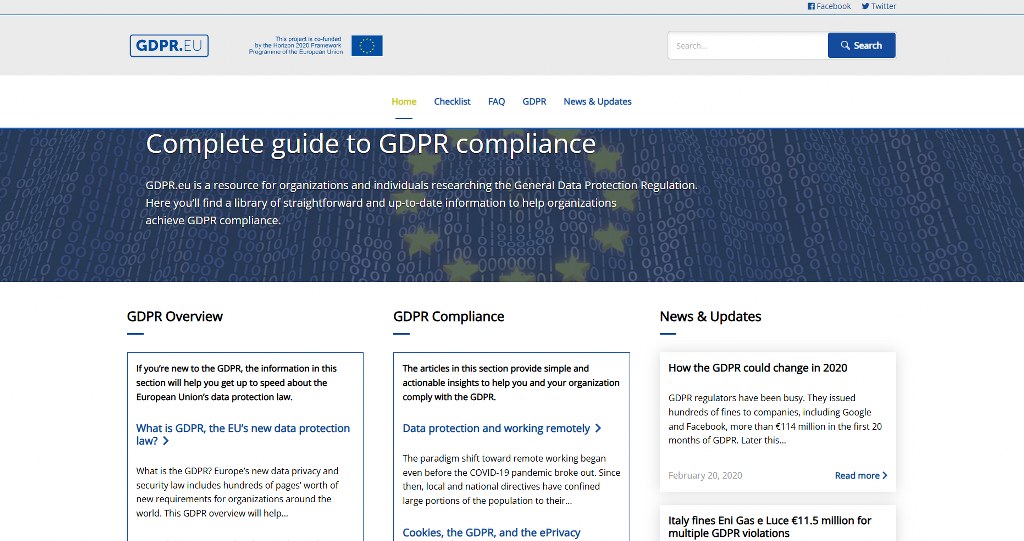 GDPR's website.
