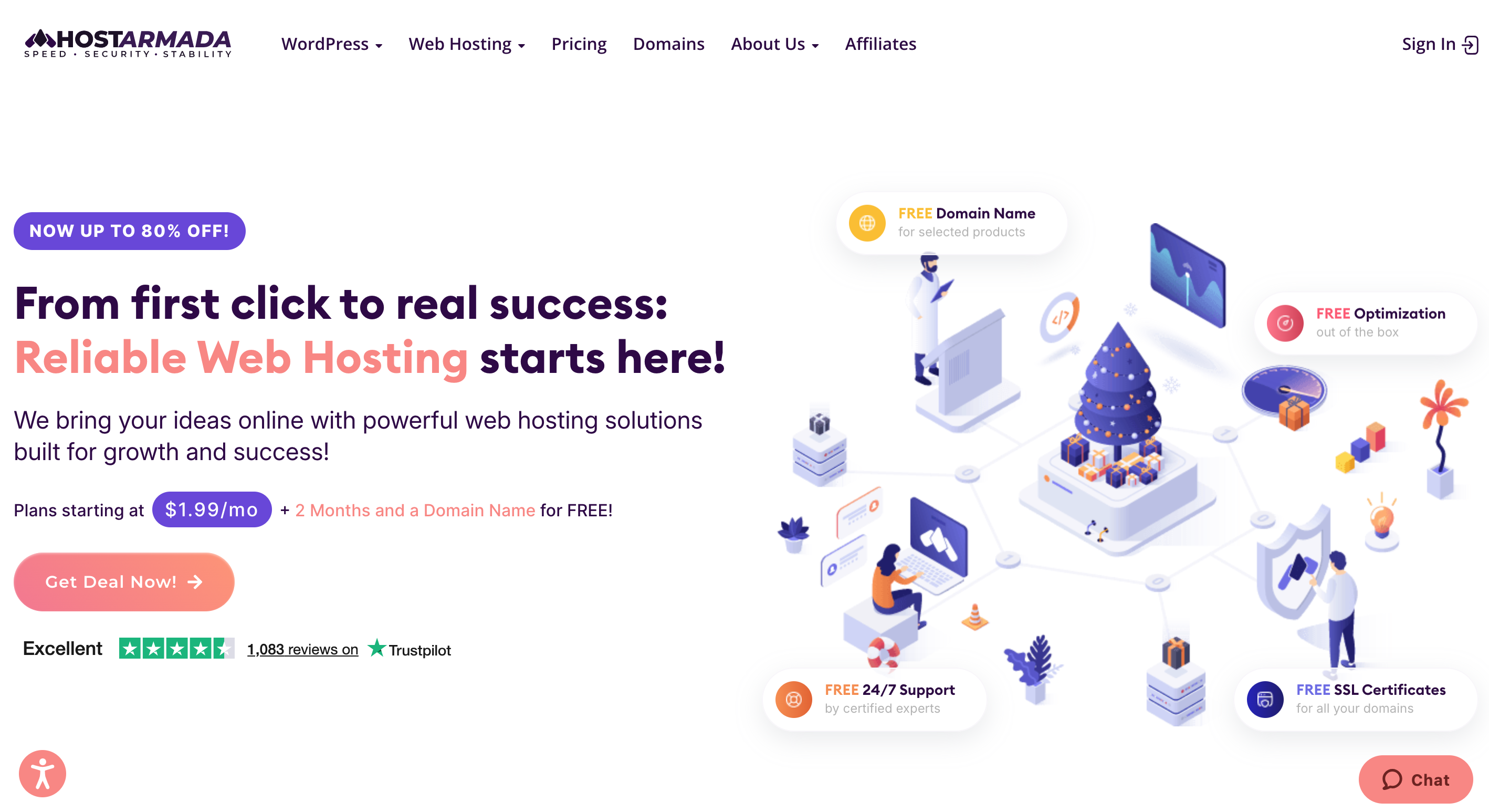 HostArmada website screenshot