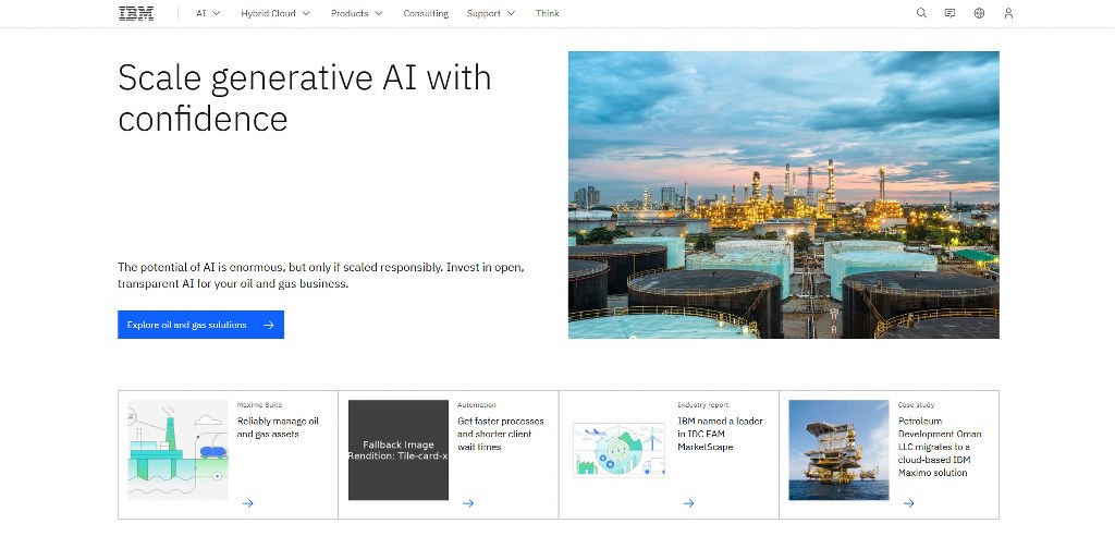 IBM's website.