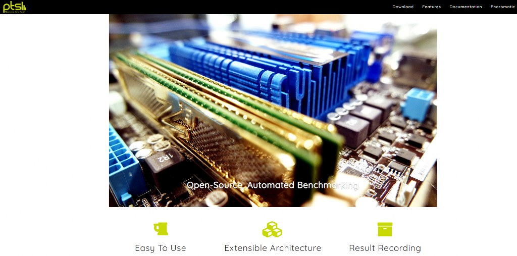 Phoronix test suite website.