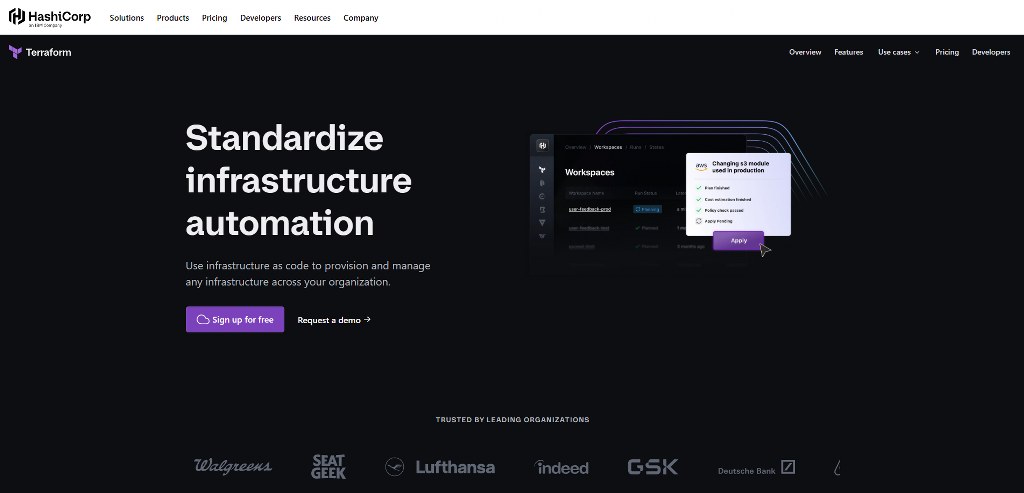 Terraform's website.