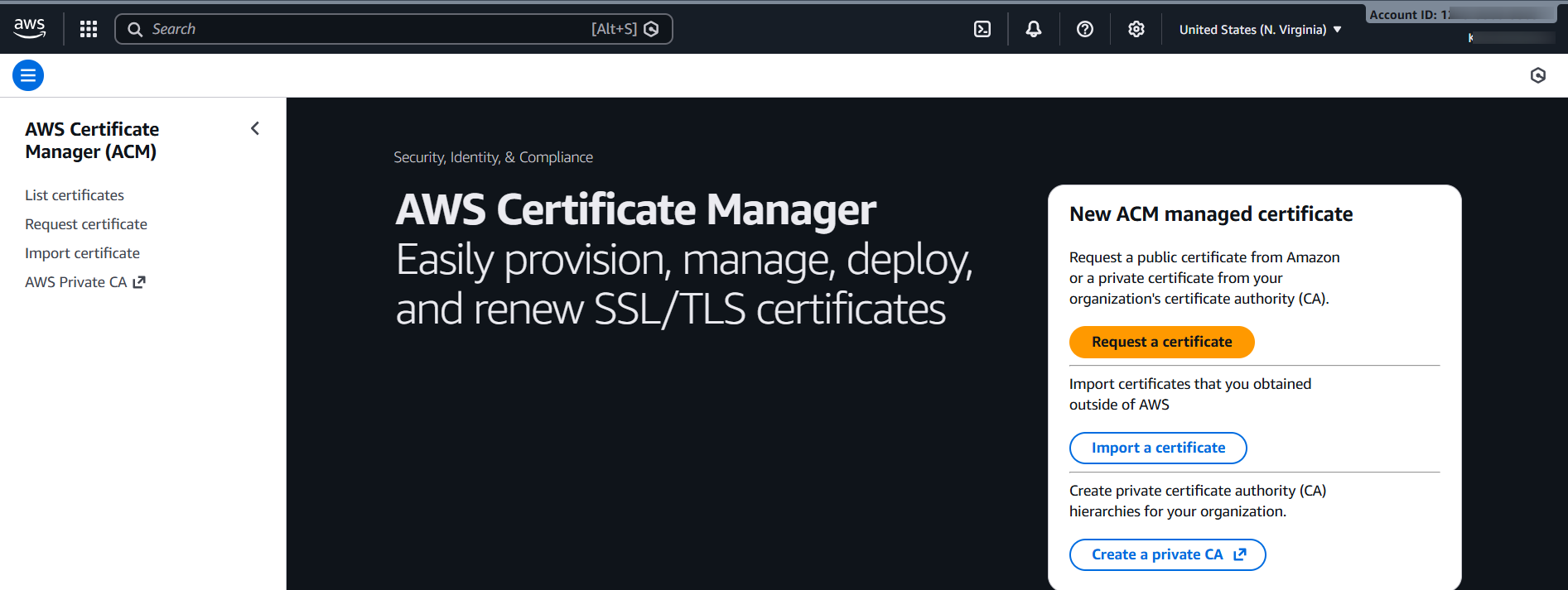 AWS Certificate Manager