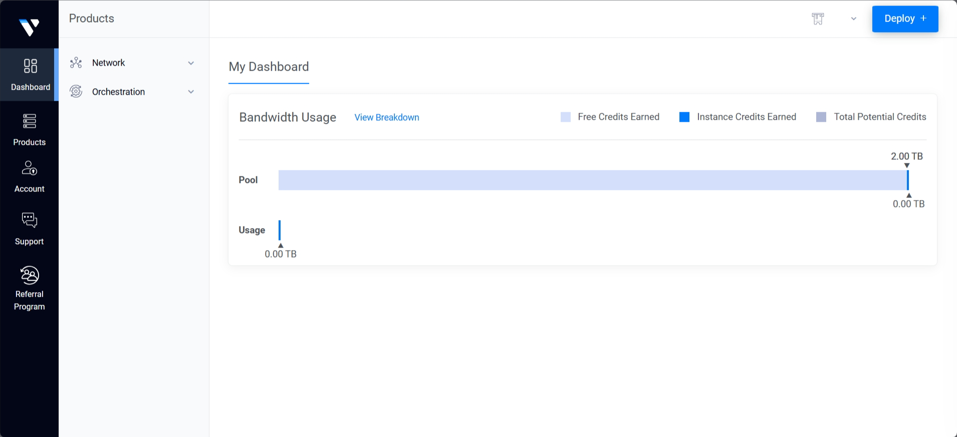 Vultr Dashboard